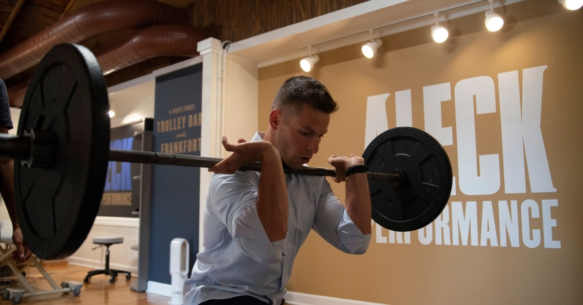 Chiropractor Showing Proper Lifting Techniques